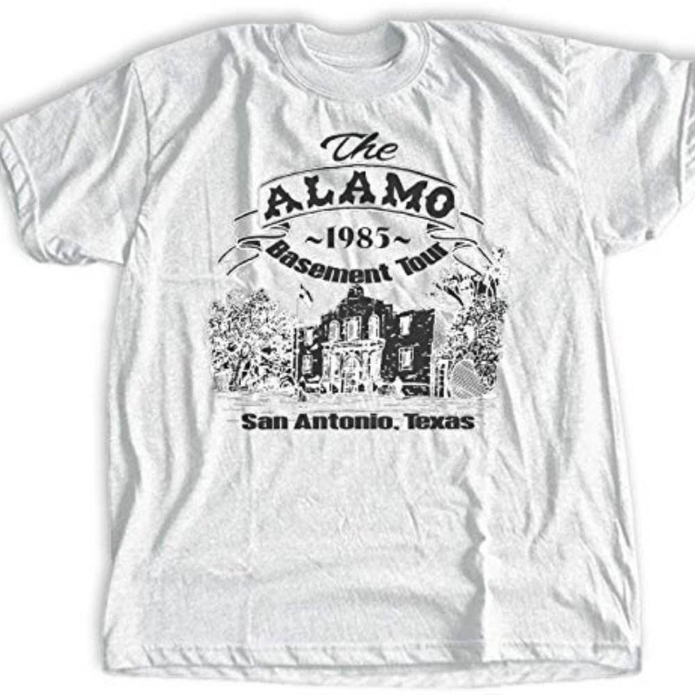 Peewees Alamo Basement Tour Tshirt 1985 San Antonio Texas Shirt